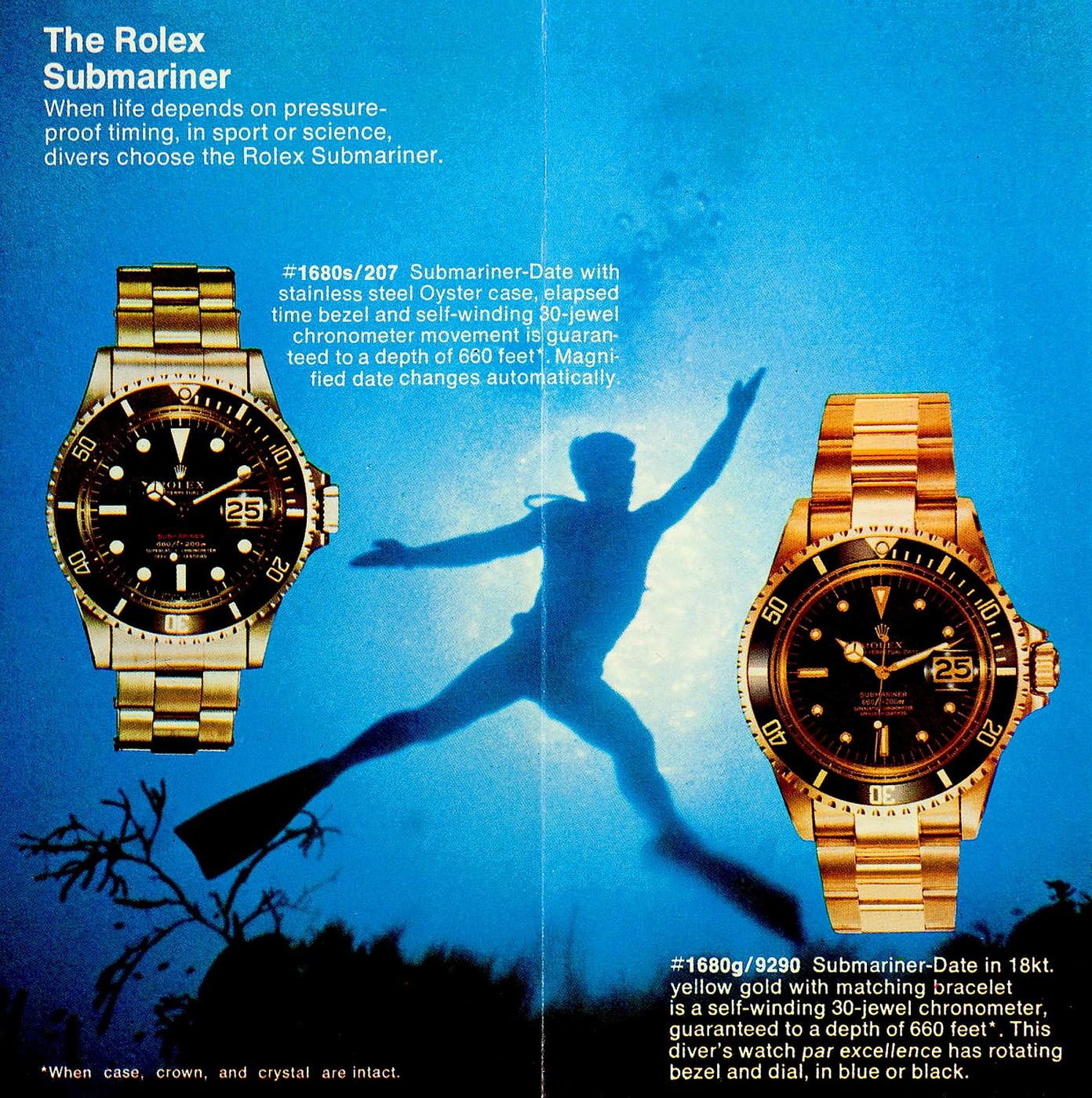 Rolex Submariner print campaign